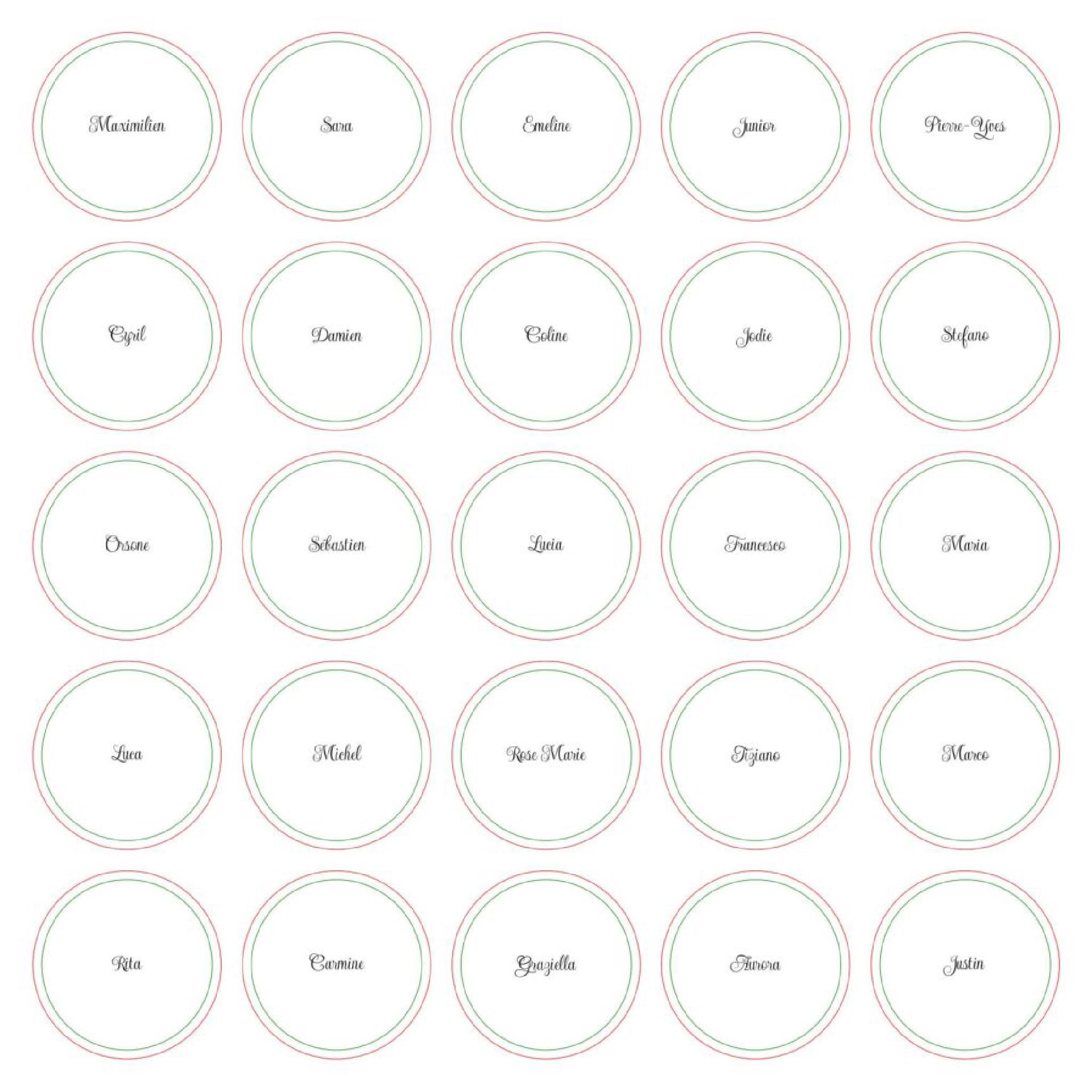 Planche de sous verres générés par Matplotlib.