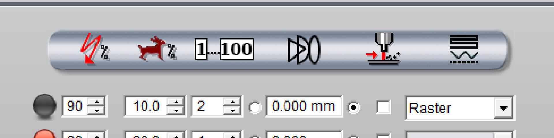 Laser setting