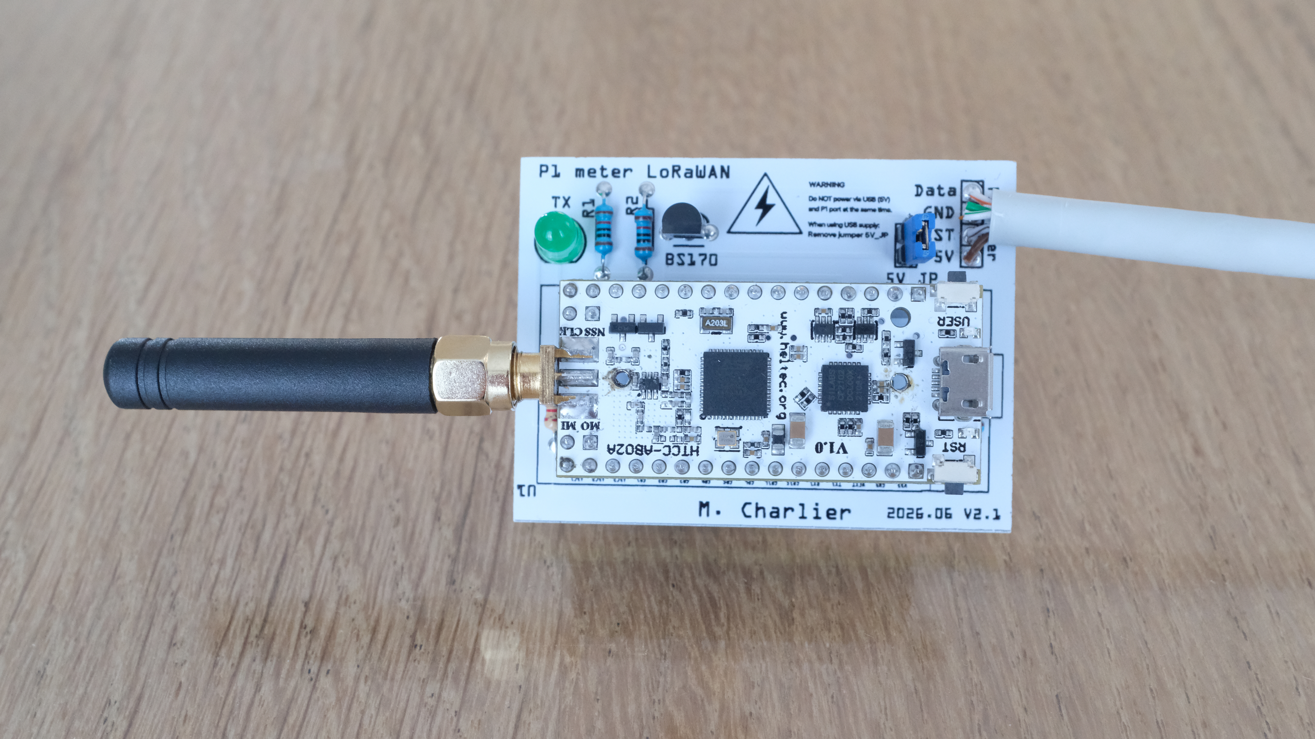 Reading Belgian Smart Meters via P1 Port and Transmitting Data over LoRaWAN
